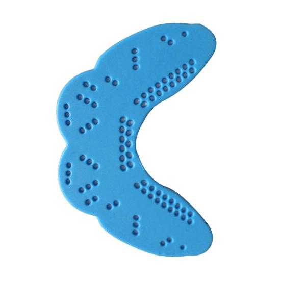 Schmetterlings-Zahnspangen Ergonomisch Anti-Dislokation Lebensmittelqualität Schützen Zähne EVA Baseball Fußball Sport Mundschutz himmelblaue
