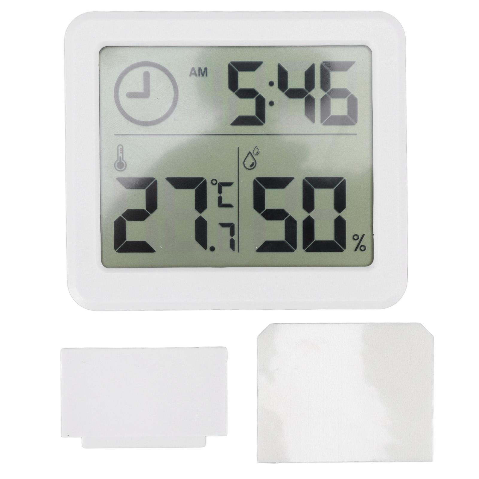 Digitales Thermometer Hygrometer Hohe Genauigkeit Vier Stomata Überwachung Temperatur Feuchtigkeit Tester weiß