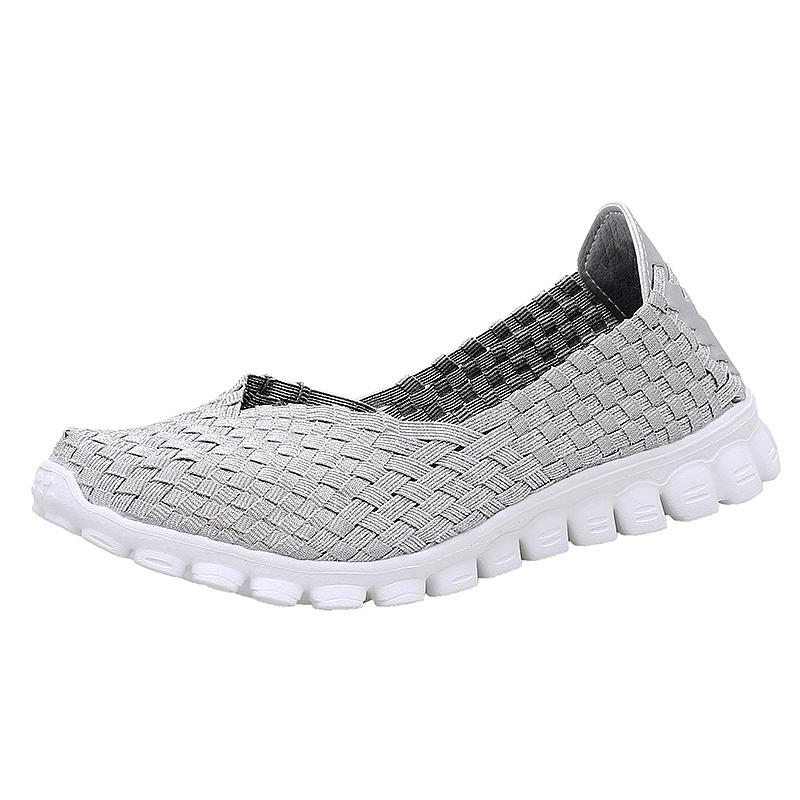 Neue Herbst Damen Freizeitschuhe Slipper Geflochtene Schuhe Einfarbig Mode Damen Schuhe Ballerinas für Dame Slipper Schuhe Damen Schuhe 5.5