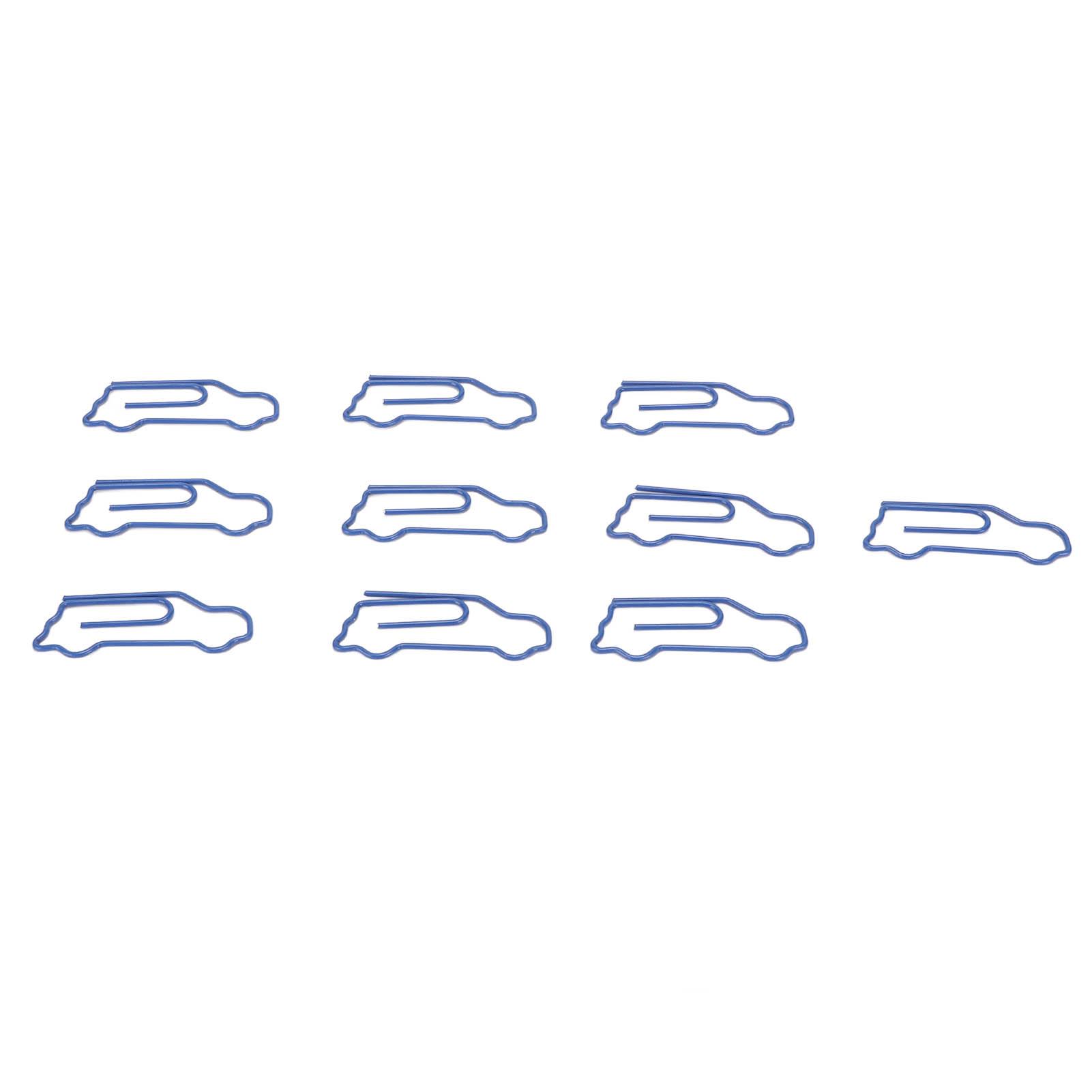 100 Stück geformte Büroklammern, Autoform, Metall, süßer Stil, leicht, tragbar, Büroklammern für Dokumentdateien