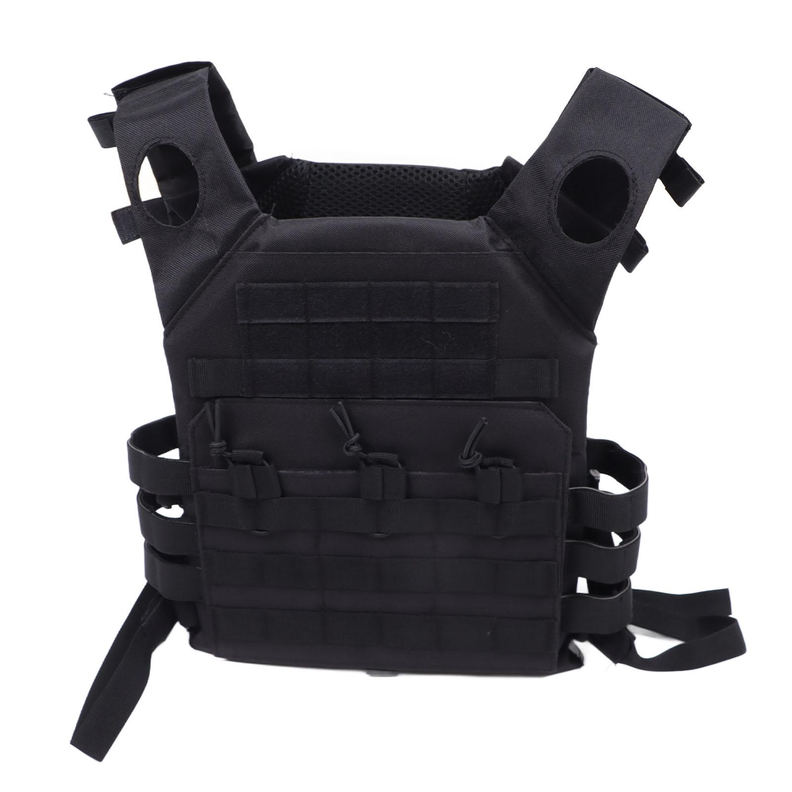 Schwarze Outdoor-Sportweste mit Gewichten Multifunktionale Outdoor-Trainingsweste mit Gewichten