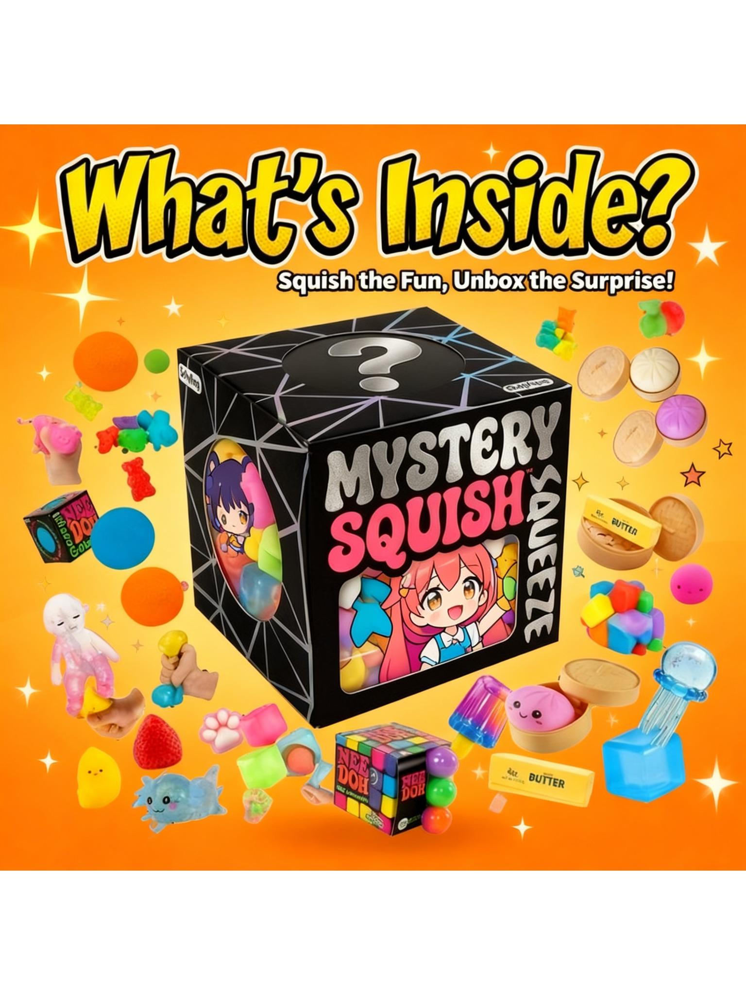 Mystery Blind Box Knete-Spielzeug Zufälliges Squishy Stressabbau Fidget Butter Lebensmittelform Sensorische Entspannung 1 Stück Kindergeschenk