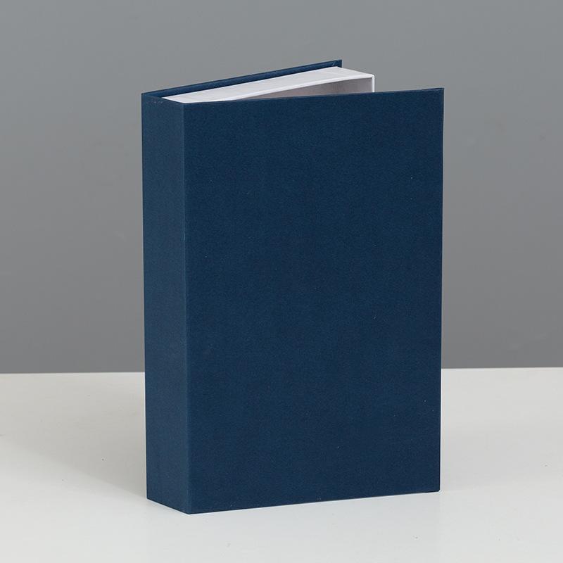 Luxus Gefälschte Bücher Dekoration Einfarbig Öffnende Simulation Buch Lagerung Box Kaffee Tisch Bücher Wohnkultur Schießen Requisiten 27x 17x 4cm blau