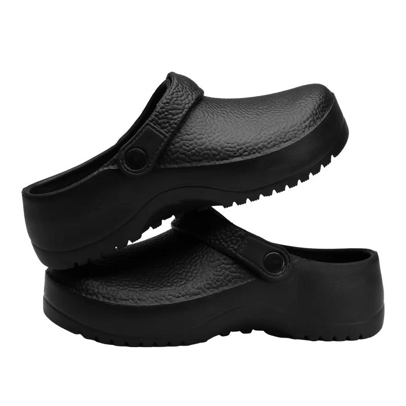 Herren Kochschuhe Herren Garten Clogs Outdoor Casual Slipper Sandale Wasserdichte Arbeitsschuhe Damen Gartenschuh Rutschfester Küchenschuh 38