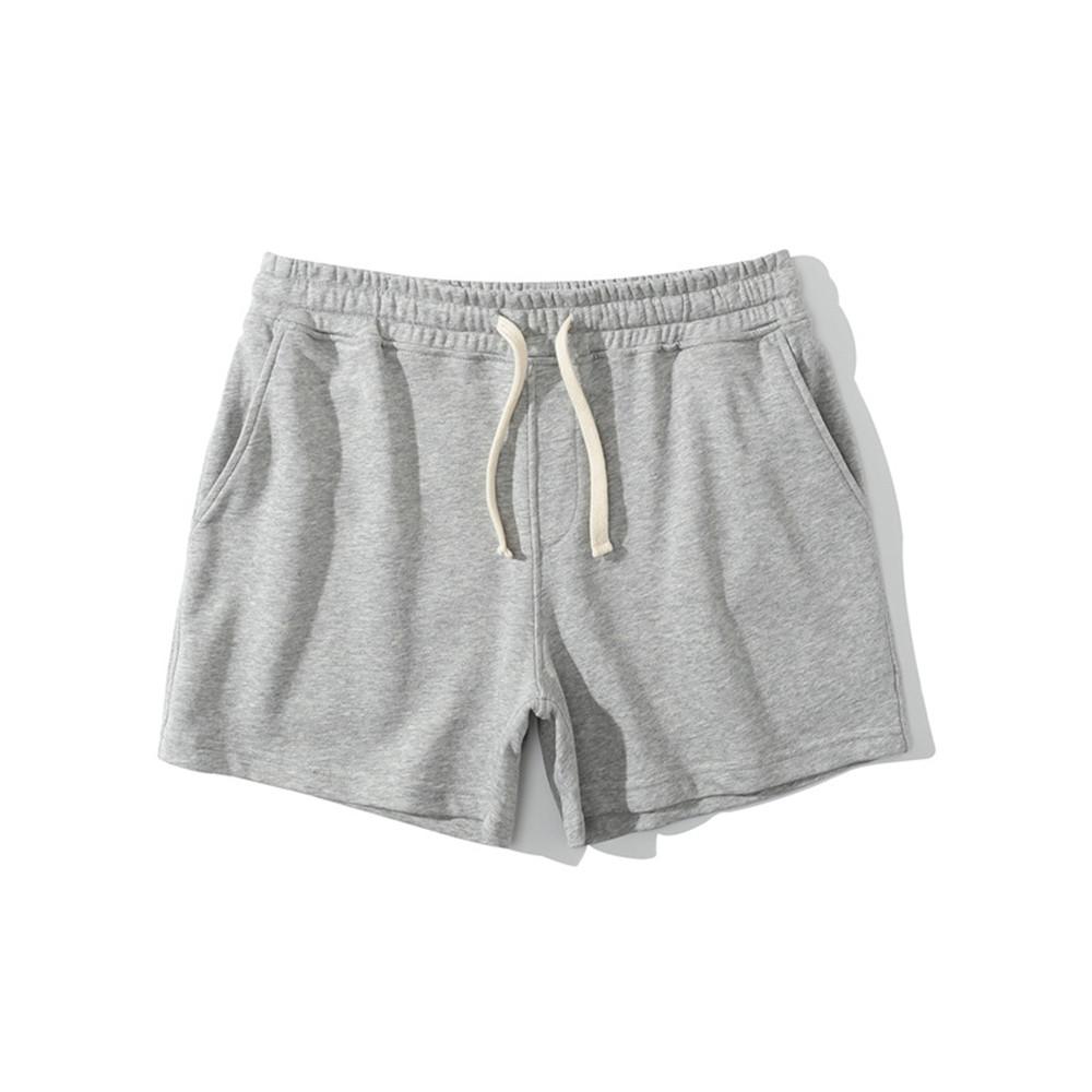Sommer Bodybuilding Sport Shorts Männer Casual Bermuda Gym Fitness Running Training Hosen Männliche Baumwolle Sport Böden XXXL hellgrau
