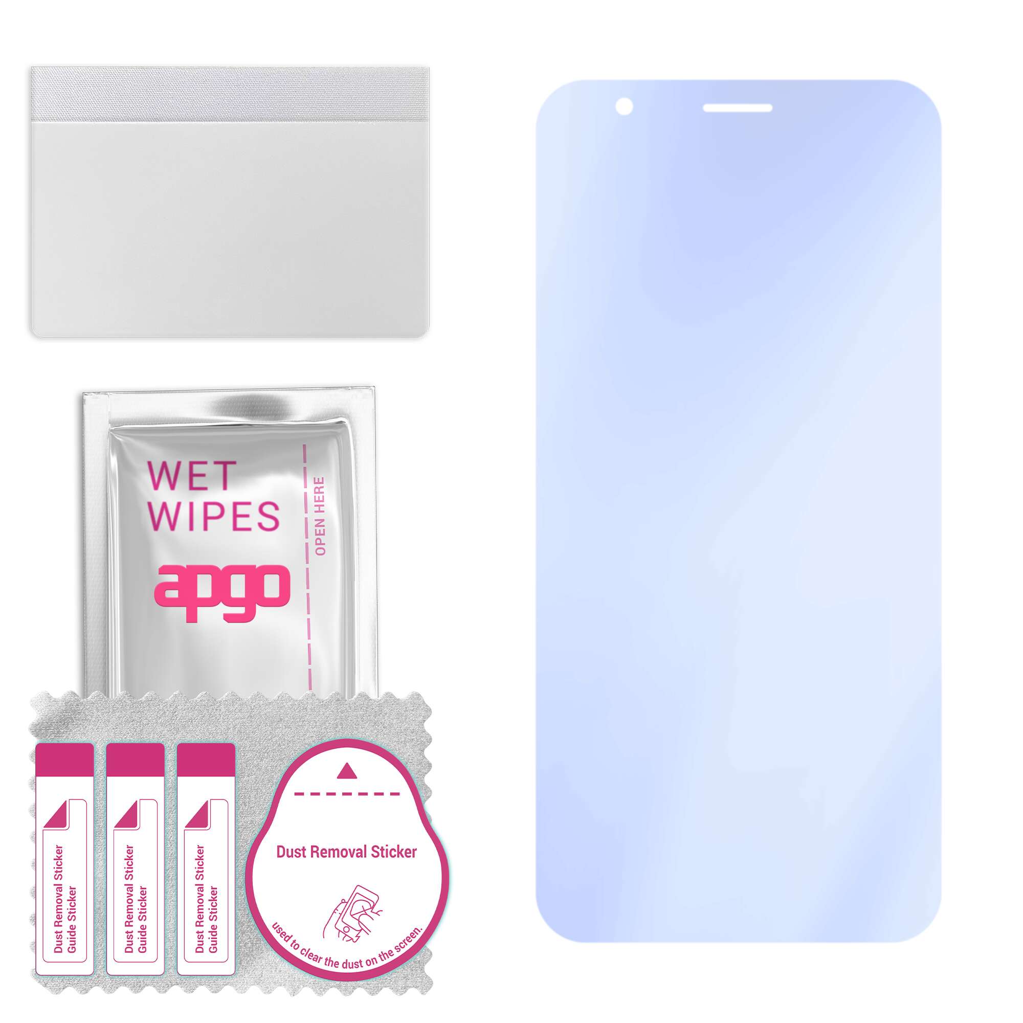 apgo Ultra-Clear 9H Hybrid protective glass compatible with Blackview BV4900S, flexible nano glass, great replacement for tempered glass, scratch-resi