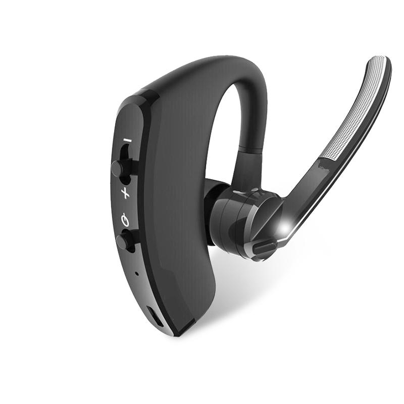 VAORLO V8 Kopfhörer Business mit HD Mikrofon Bluetooth Noise Reduction Kopfhörer für Fahrer Sport Headset für Xiaomi Huawei iPhone schwarz