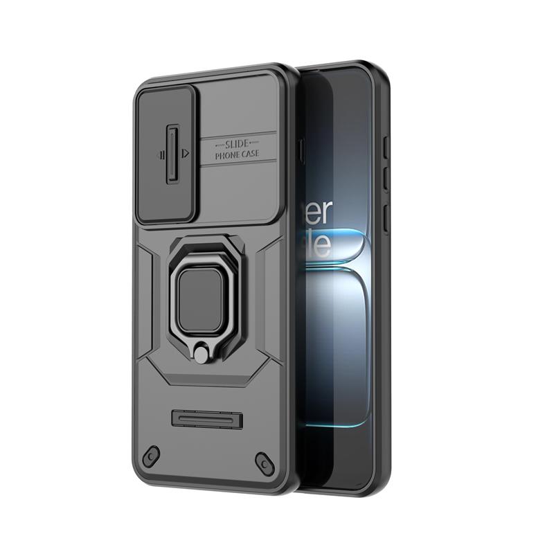 Schiebefenster-Hülle für OnePlus Nord 5 Stoßfeste Ringhalterung Magnetische Hülle für OnePlus Nord 5 CE5 Hülle für OnePlus Nord 5 Hülle OnePlus Nord 5 schwarz
