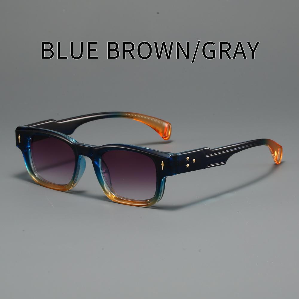 Neue modische HD quadratische Rahmen Herren Lesebrille Retro Outdoor Neutral Hohe Qualität Mehrfarbig Blaulichtfilterbrille +2.5