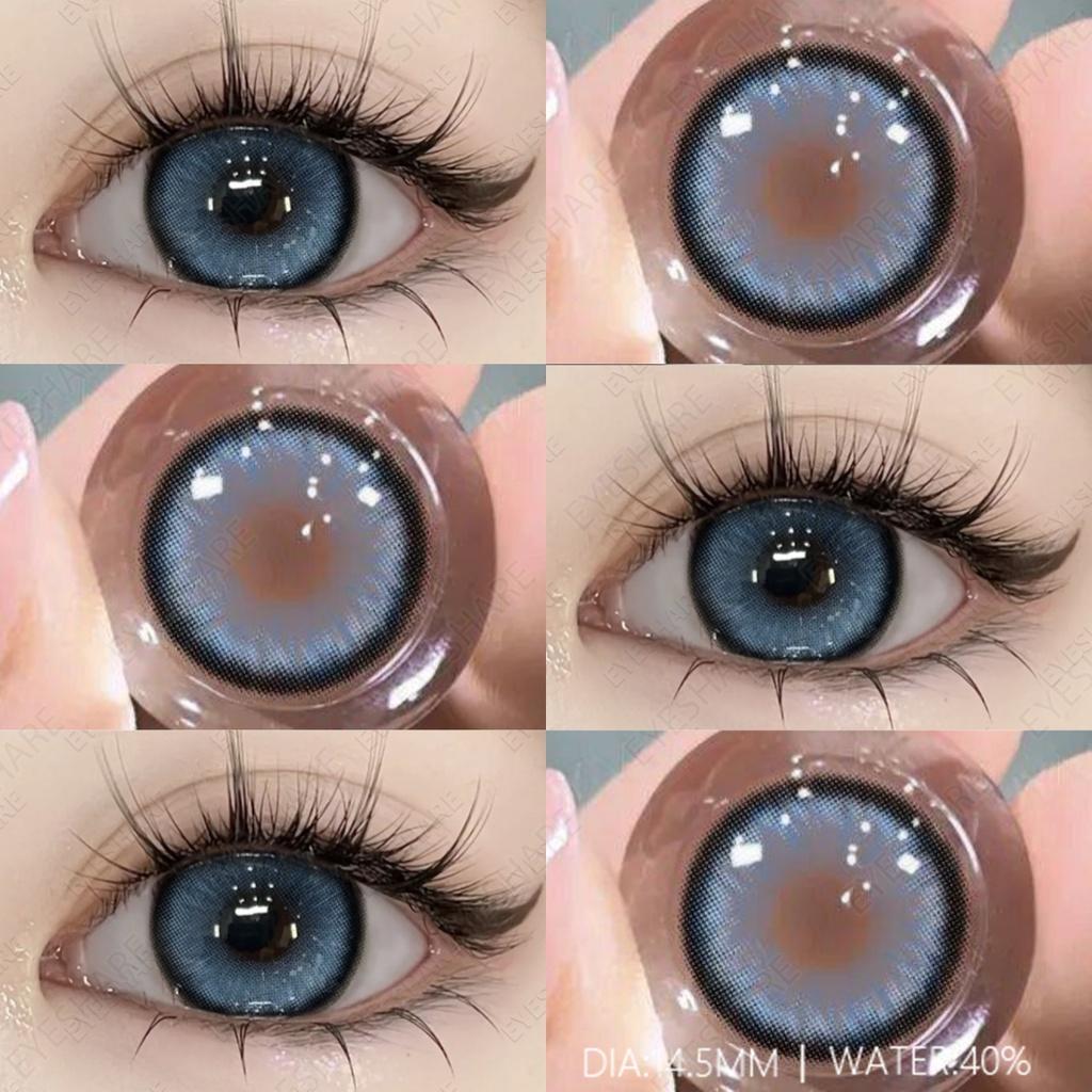 AMARA NEUE Kontaktlinsen, 2 Stück/Paar, farbige Kontaktlinsen für Augenfarbe, kosmetische Farbkontaktlinsen, Schönheit, Augen-Make-up, Schüler diamond-Blue-14.5mm