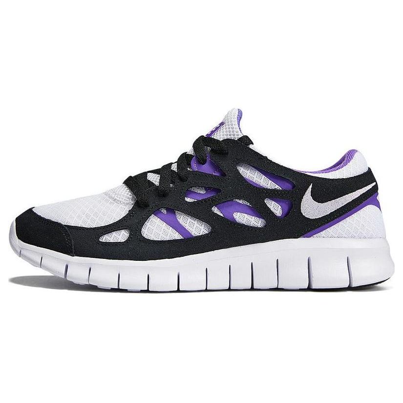 Nike Free Run 2.0 Schwarz Lila Herren Sneaker Weiß Action-Grape 537732-103 42