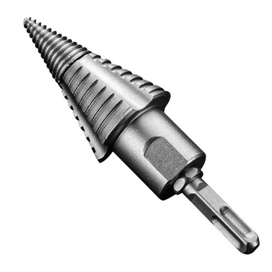 Holzspaltbohrer, 110mm Schwerlast-Holzspalter mit U-förmigem Anti-Rutsch-Gewinde, Kompatibel mit Hand-/Elektrobohrer zum Brennholzspalten 110MM square handle connecting rod