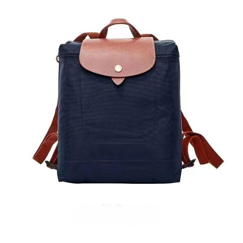 Rucksack, Freizeitrucksack für Herren und Damen, Studentenrucksack, Falttasche, Rucksack mit großer Kapazität 28*26*10cm navy blau