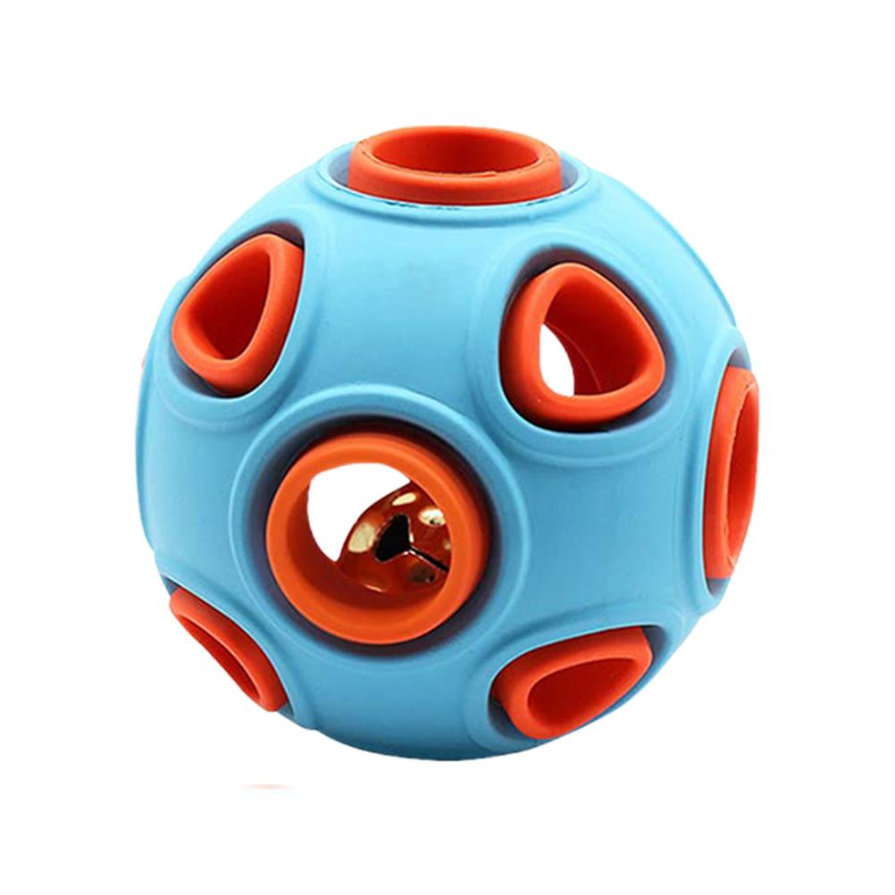 Elastischer Hunde-Spielball Beißfester Hunde-Spielball mit Glocke Gummibälle Hunde-Spielball Haustier-Spielball für