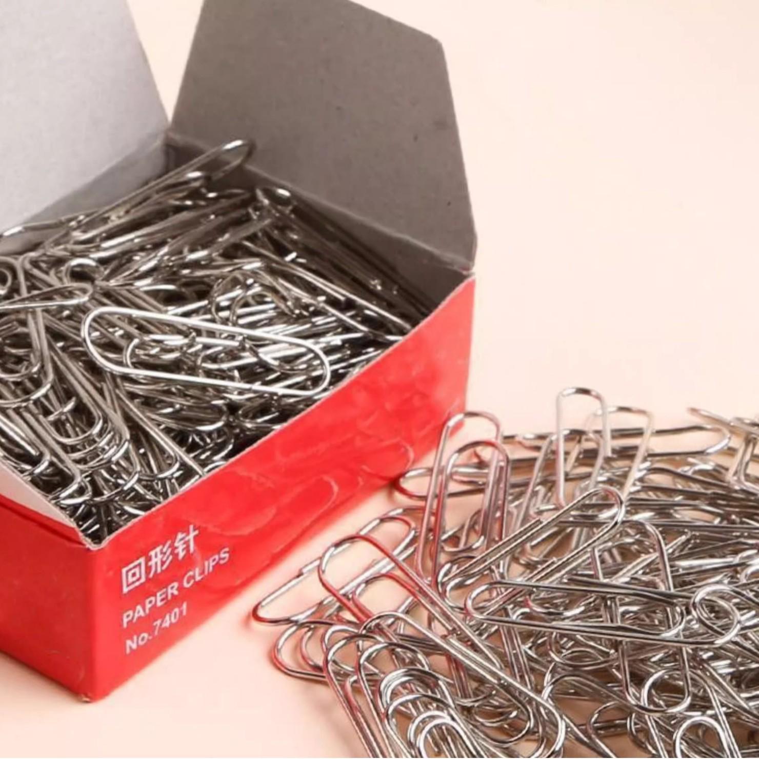 Neuling-Paket: 4 Schachteln gemischter Bürobedarf - Bunte Büroklammern, Sicherheitsnadeln, Drehstifte & U-förmige Stifte