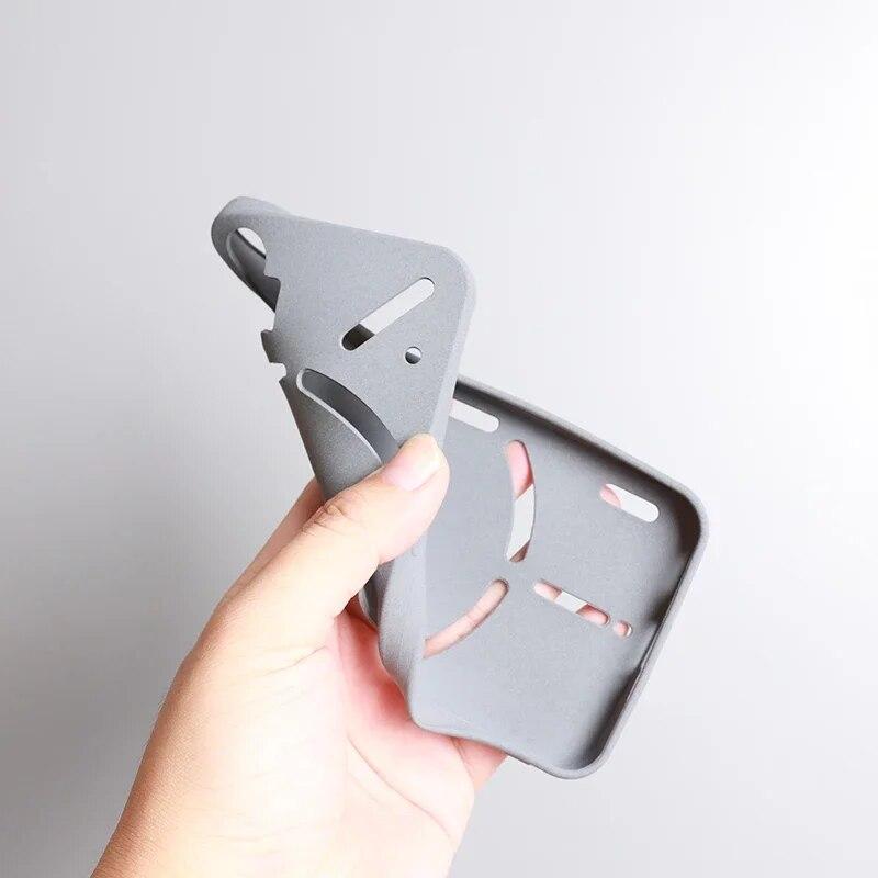 für Nothing Phone 2A, ultradünne Sandstein-Silikon-Stoßschutzhülle, weiche Rückseite, für Nothing Phone2A 6,7 Zoll, matter TPU-Schutz-Stoßfänger for Nothing Phone 2A grau