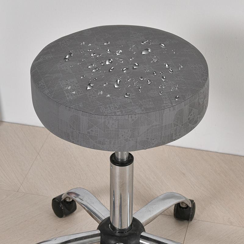 Barhockerbezug Rund Wasserdicht Barhocker Sitzbezüge mit Gummibändern Barhocker Stuhlbezug Waschbares Hockerkissen Überzug