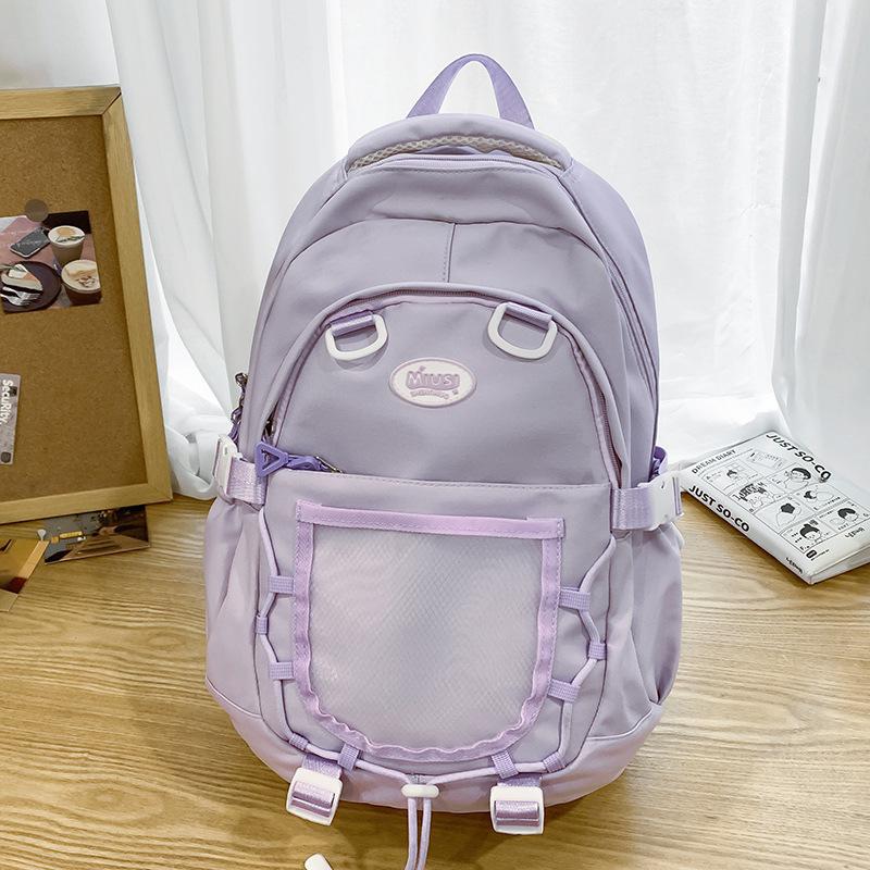 Grundschüler Kinder Schultaschen Mädchen und Junior High School Schüler Splicing Cartoon Pain Bags Rucksäcke