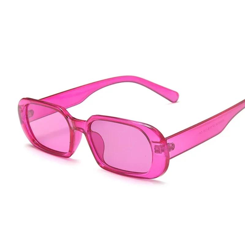 Retro Quadratische Sonnenbrille Damen Herren Stylische Retro Sonnenbrillen Damen Herren Punk Spiegel Damen Reise Oculos De Sol Other pink