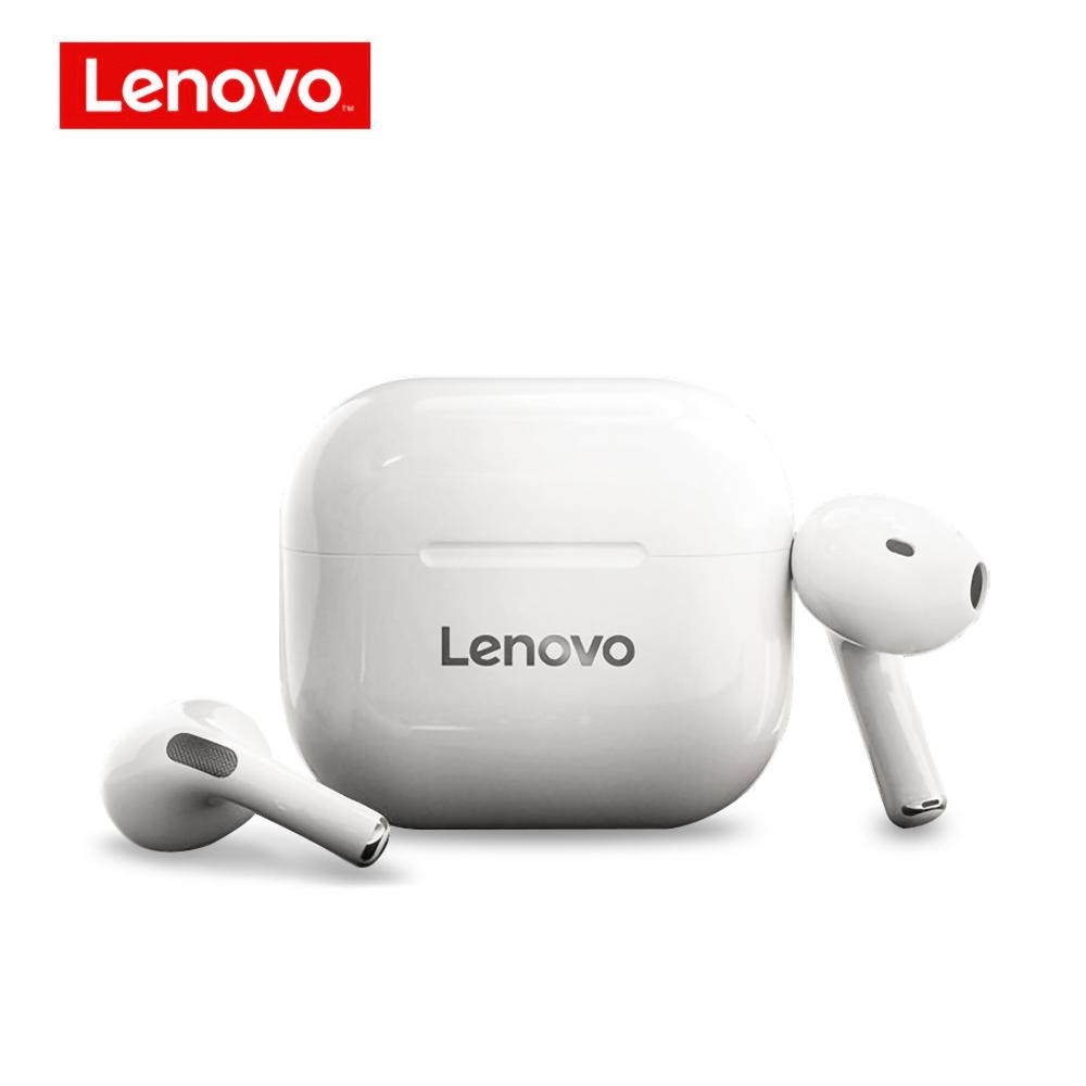 Lenovo LP40 Kopfhörer TWS Bluetooth 5.0 Dual Stereo Noise Reduction Bass Touch Control Kopfhörer Lange Standby weiß