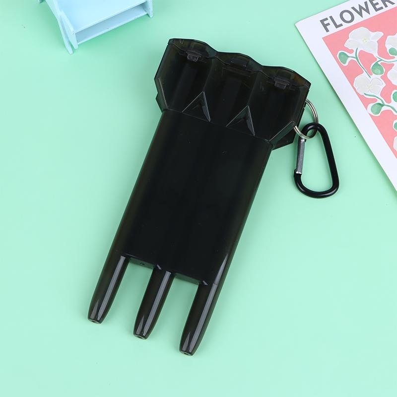 1Pc Dart Box Tragbare Universal Transparent Darts Abs Dart Box Key Lock Schnalle schwarz