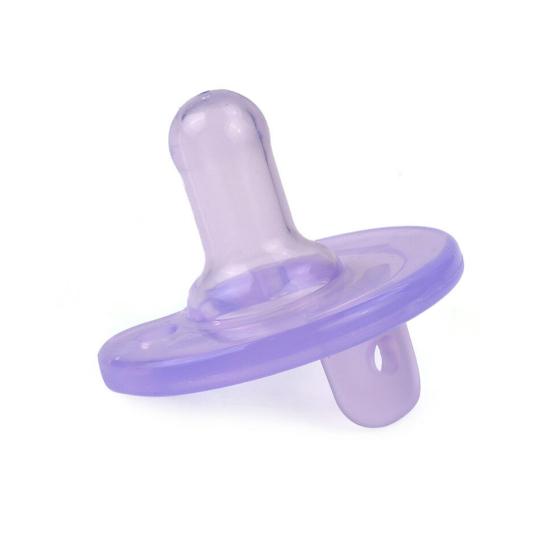 Neugeborenes Baby, weiches Silikon, rund, kieferorthopädischer Schnuller, Schnuller, Nippel, Schnuller violett