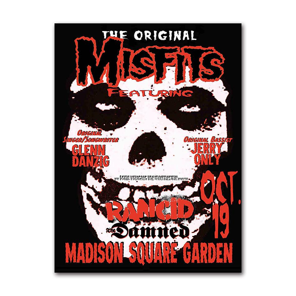 Vintage Hardcore Horror Punk The Misfits Live Foto Musik Konzert Kunst Poster Leinwand Malerei Wanddrucke Bild Zimmer Heimdeko 21X30CMNo Framed