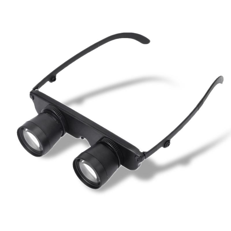 Am Kopf montiertes Angelteleskop mit optischer Linse, Brille, Angeln, Fernglas, Reisen, Jagd, Camping, Nackenbügel, Angelzubehör schwarz