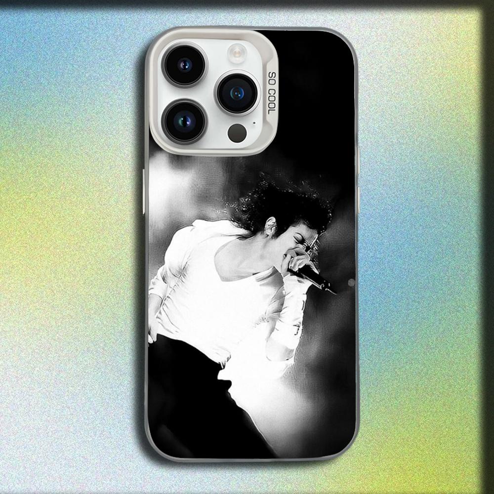 Sänger Michael J-Jackson Handyhülle Für iPhone 16,15,14,13,12,11,Mini,Pro,SE,MAX Weiß Matt Stoßfeste Hülle iPhone11