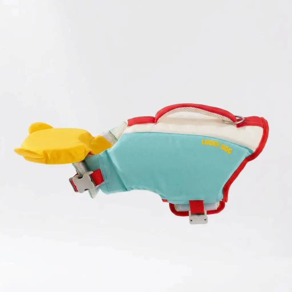 Hohe Schwimmfähigkeit Hundeschwimmweste Verstellbare Sicherheits-Schwimmweste Für Kleine Mittlere Große Hunde Schwimmaktivitäten (Yellow,XL) gelb