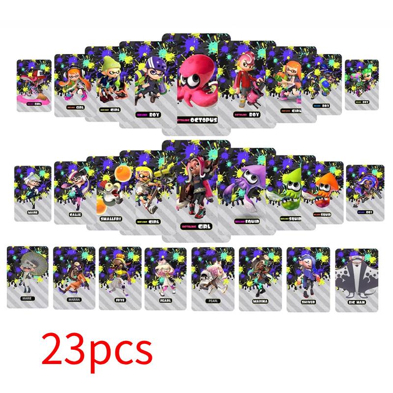 23 Stück Vollständiges Set Splatoon3 Amiibo Switch Spiel Requisiten Linkage Card NCF Induktion Für Nintendo Switch Enthusiasten S