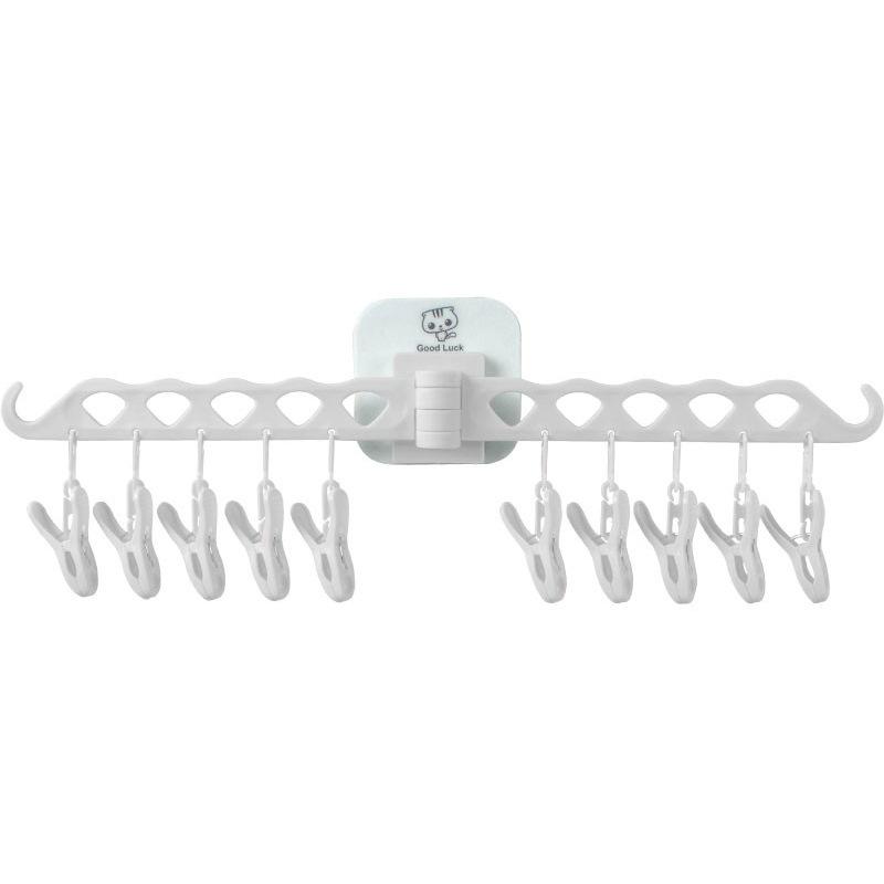 Faltbarer Wäscheständer Wandhänger Baby Kinder Unterwäsche Organizer Socken Handtuchregal mit Saugnapf Haushaltswaren