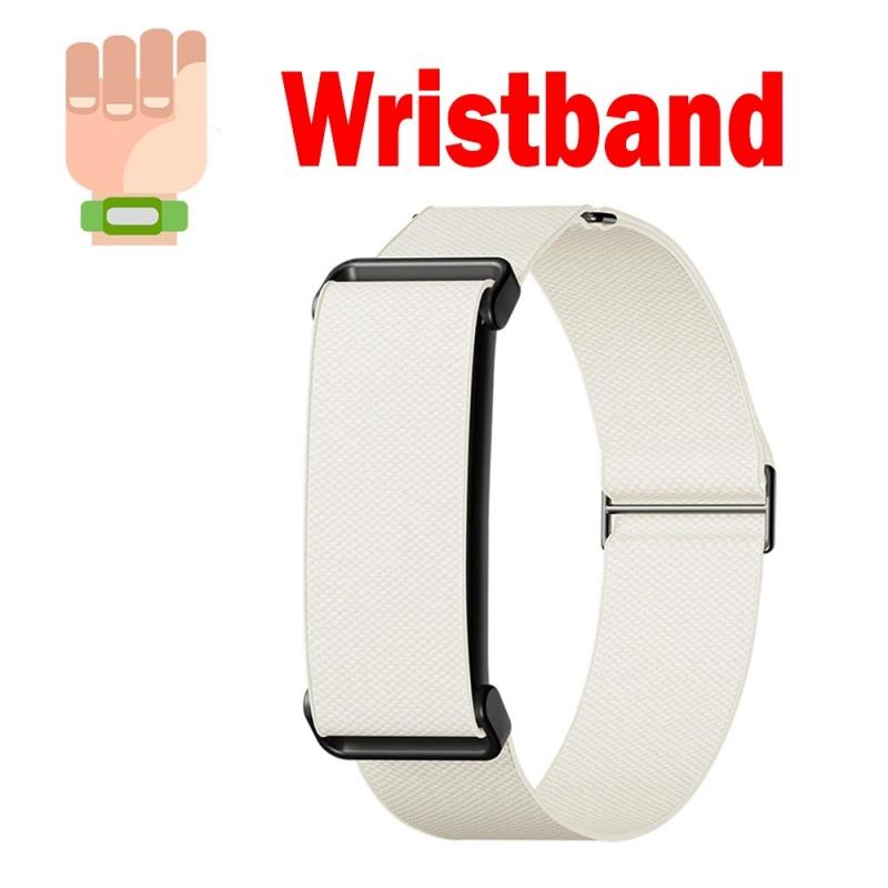 Für Google Fitbit Air Elastisches Verstellbares Nylon Armband 18mm Atmungsaktiv Sport Bizeps Band Ersatz white
