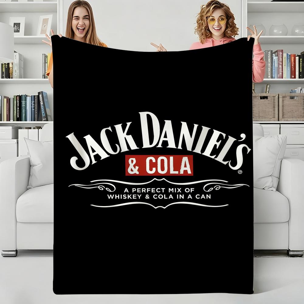 Trink J-Jack Daniels Wurf Flanelldecke Perfekt für Sofa Büro Bett Reisen Schlafen Lesen Entspannen Camping Ganzjahresnutzung 100cmx150cm