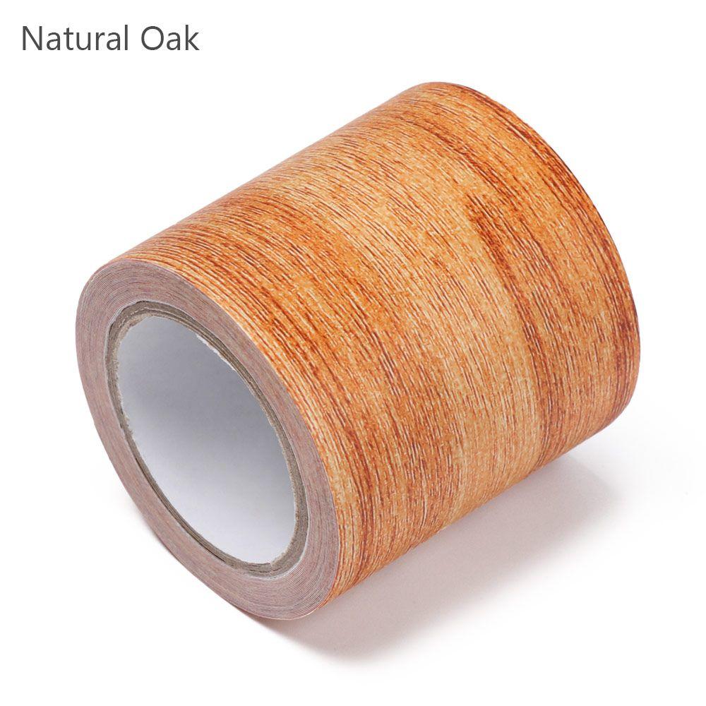5M/Rolle Boden Möbel Renovierung Gewebeklebeband Holzmaserung Klebeband Reparatur Klebstoff 5.7cm x 4.57m-Natural Oak