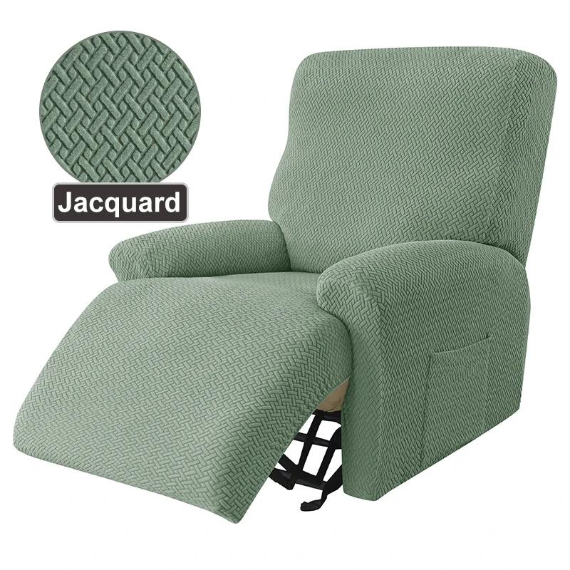 Gestrickter Relax-Sofa-Bezug Jacquard Stretch Sofa-Überwürfe Elastischer Sofa-Schutz Haustiere Zuhause Kratzfest Couch-Bezug 1 Seater