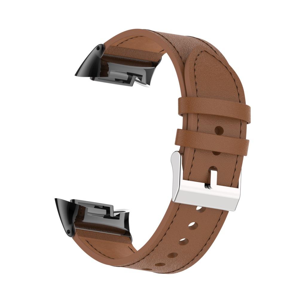 Leder Armband für Fitbit Charge 5 Band Ersetzen Armband Armband Armband für Fitbit Charge 6 Strap Smartwatch correa For Fitbit Charge 6/5 braun