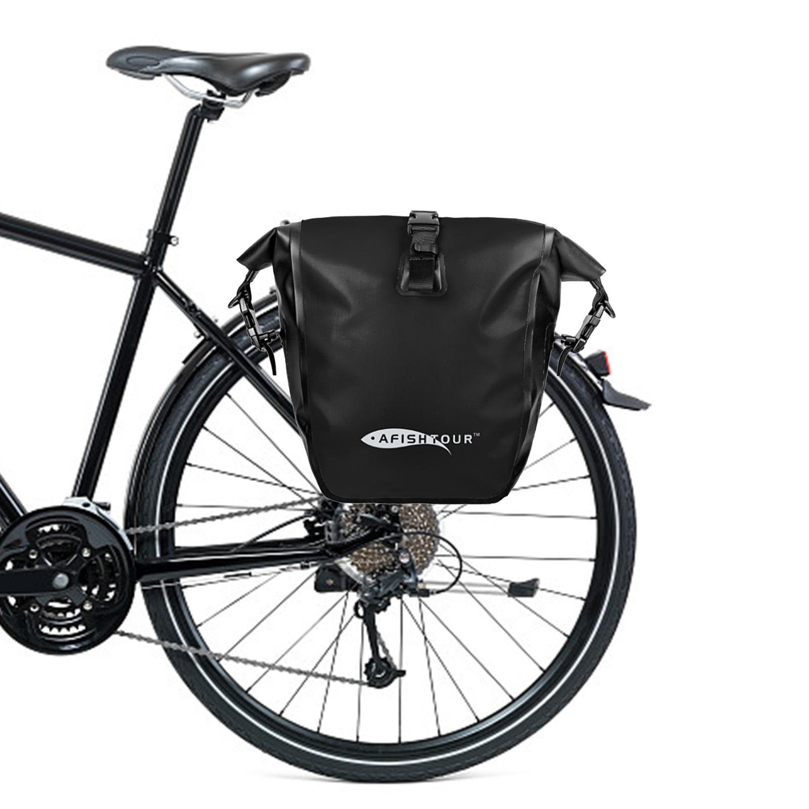 15L/25L Radfahren Trunk Bag Wasserdichte Fahrrad Gepäckträger Tasche Rücksitz Tasche Fahrrad Pannier Tasche Pack 15L schwarz