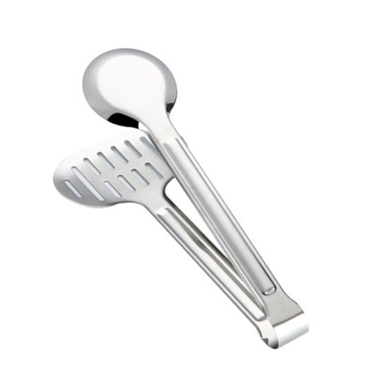 Lebensmittel-Clip, Lebensmittelqualität, langer Griff, doppelseitig, hohl, poliert, Verbrühungsschutz, Edelstahl, multifunktionale Steak-Buffet-Klemme, Zange, Küchenzubehör S