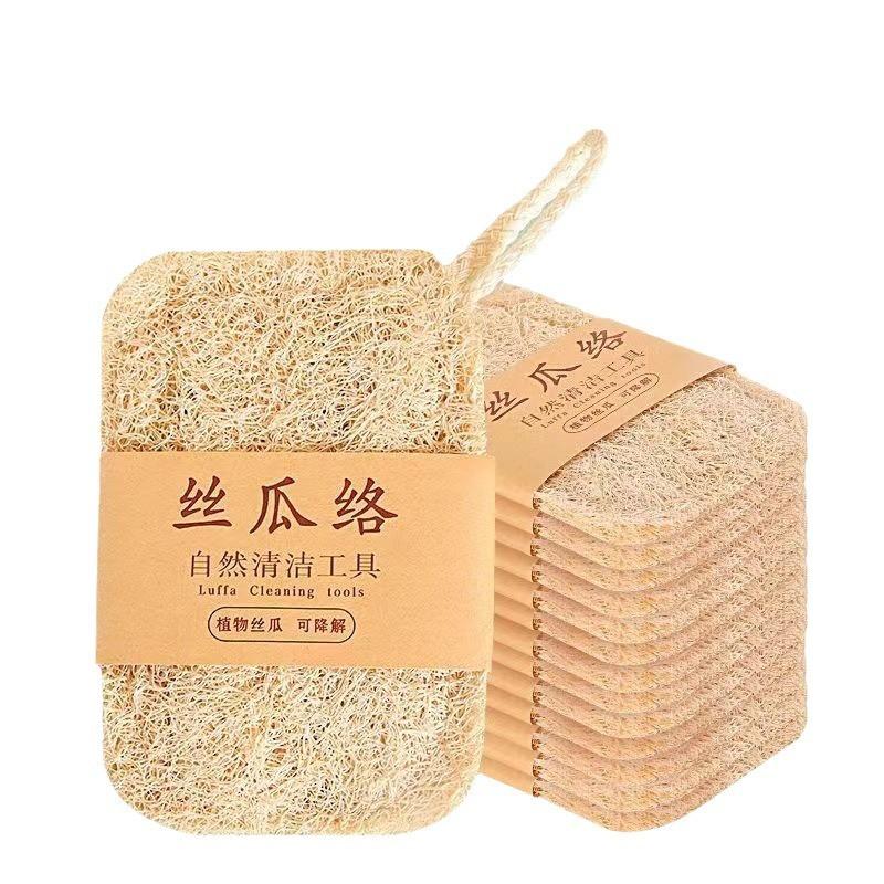 Natürlicher Luffa-Schwamm zum Peeling, Badetuch, Rücken abreiben, Asche abreiben, Badetuch weiß