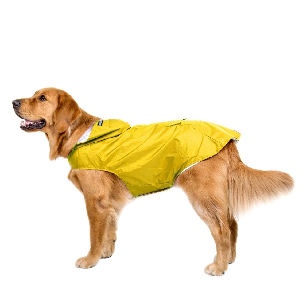 Reflektierender Hunde-Regenmantel, wasserdichte Hundekleidung für kleine große Hunde, Regenmantel, Golden Retriever-Regenumhang, Mops, Chihuahua, Haustier-Poncho 3XL