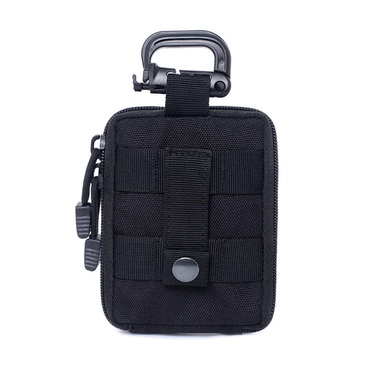 Aufbewahrungstasche für den Außenbereich, tragbare kleine Tasche, Hüfttasche für Militärbegeisterte, multifunktionales Werkzeugset One Size schwarz