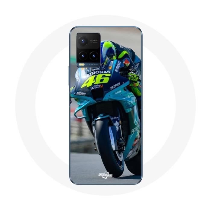 Hülle - Valentino Rossi - Vivo Y21s 2021 / Y21 2021 - Silikon schwarz - Flexibel - Gemischt schwarz