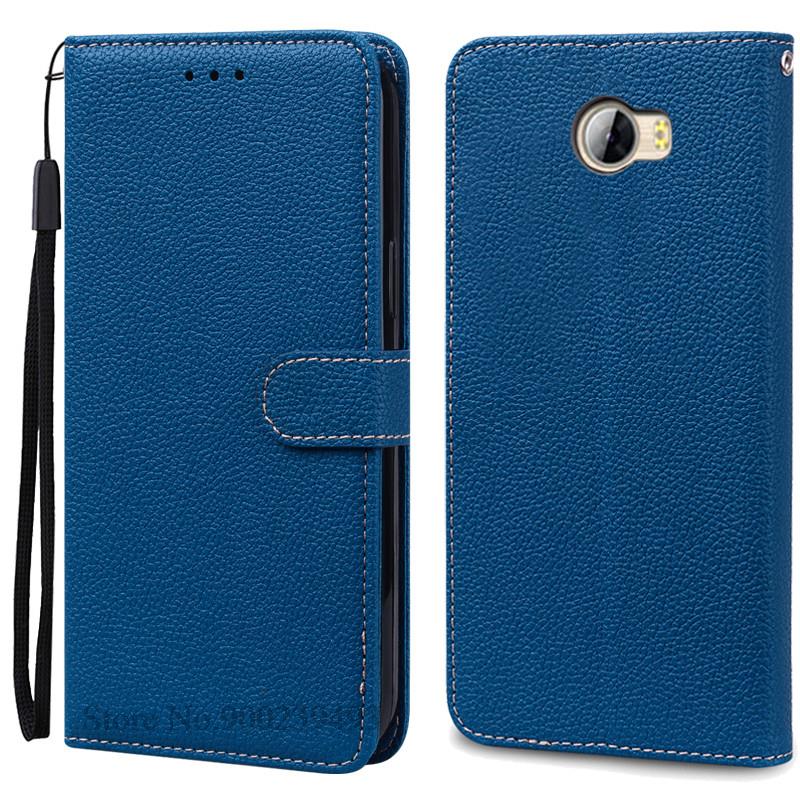 Für Honor 5A Fall LYO-L21 Leder Brieftasche Flip Fall Für Huawei Ehre 5A Fall Huawei Y5 II Y5 2 CUN-U29 CUN-L21 Abdeckung Coque Fundas For Huawei Y5 ii navy blau