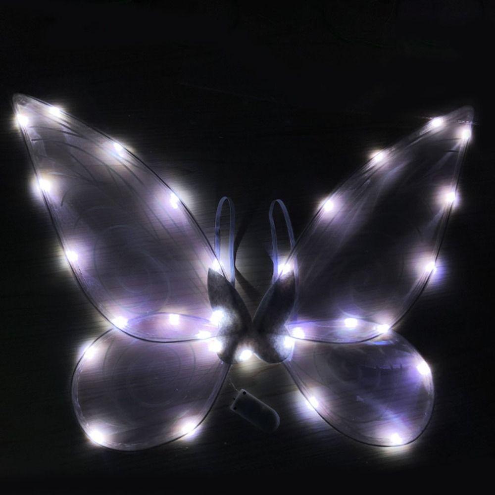 Cosplay Kostüm Leuchtende Flügel Organza Blume Prinzessin Engelsflügel White lanterns