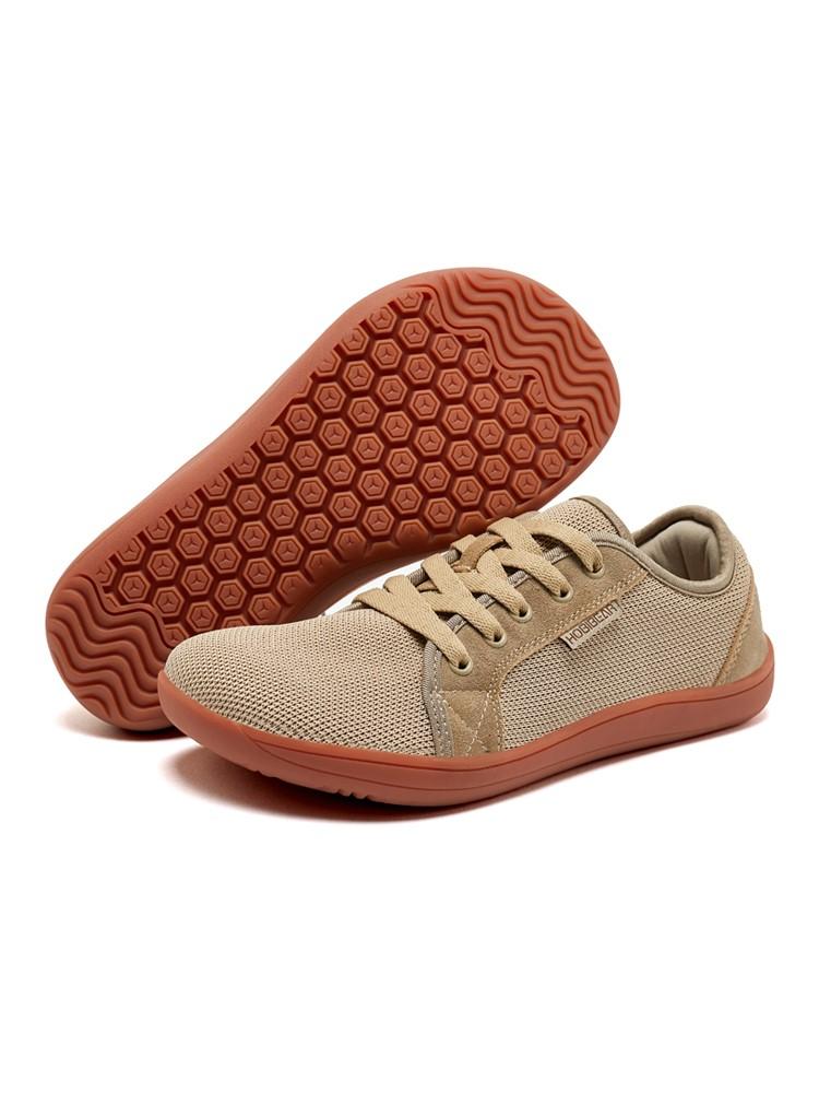 Hobibear Weite Barfußschuhe Für Unisex Outdoor Laufen Zero Drop Freizeitsneaker Minimalistische Schuhe 43 braun