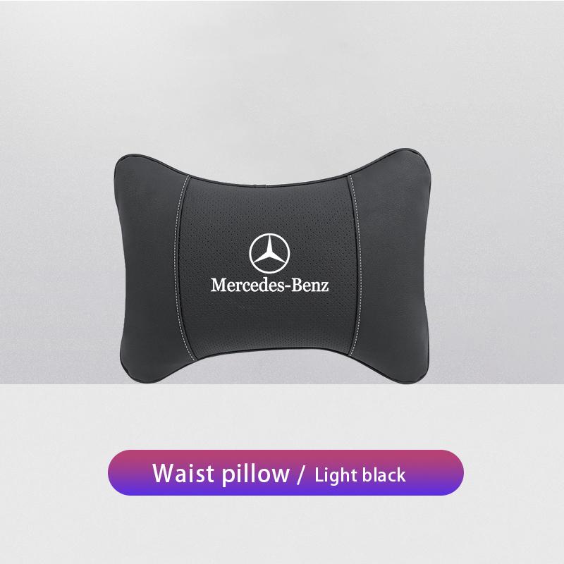 GLC GLB Autositz Kopfstütze Auto Logo Nackenkissen Lendenwirbelstütze für Mercedes Benz AMG W204 W205 W203 W211 W212 W213 W201 W210 W12