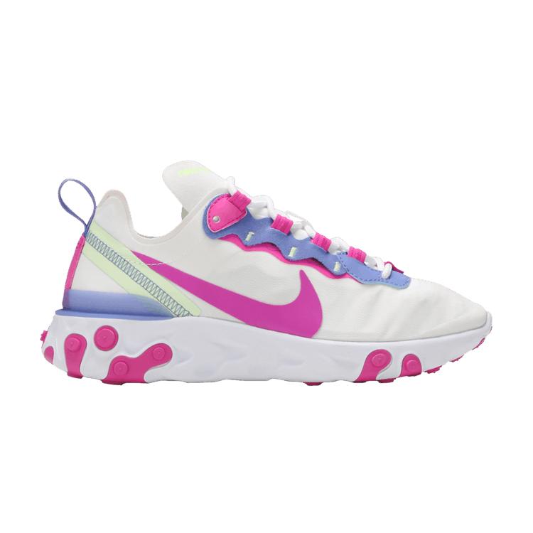 Nike Wmns React Element 55 'Weiß Feuerrosa' 36.5 white