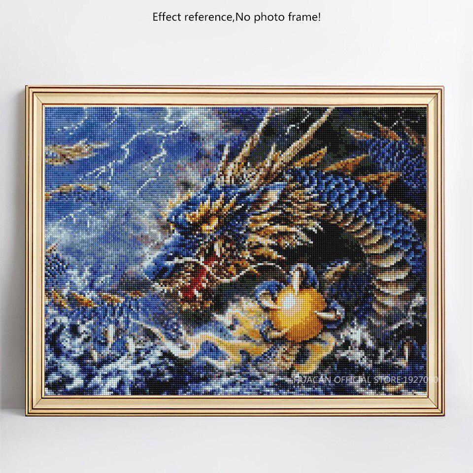 Diamantmalerei Drache Handarbeit Kreuzstich Mosaik Diamantstickerei 20X30CM