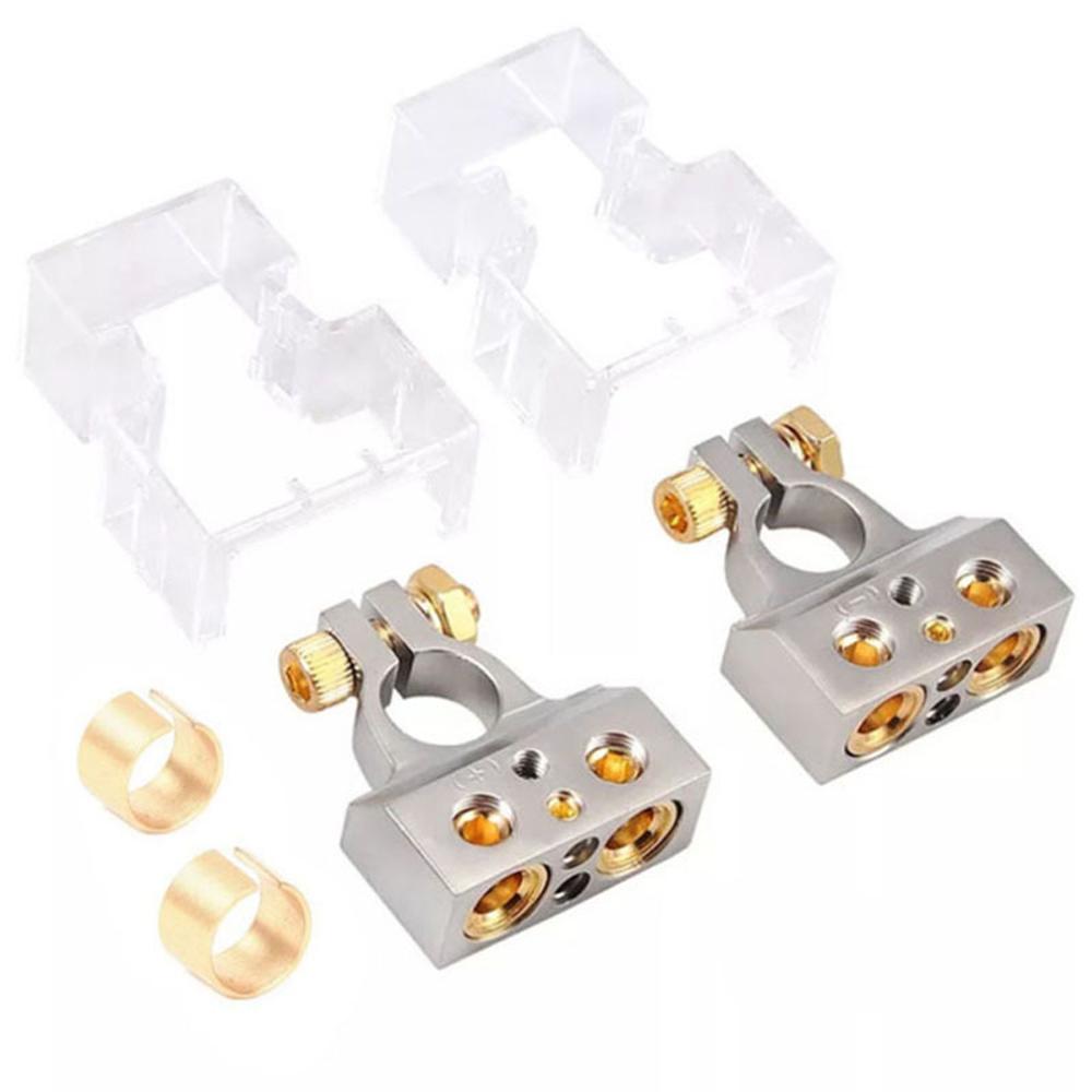 Autobatterie-Anschlussklemmen, 0248 Gauge AWG, positive negative Batterieklemmen bunt